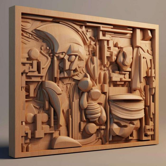 نموذج ثلاثي الأبعاد لآلة CNC 3D Art 